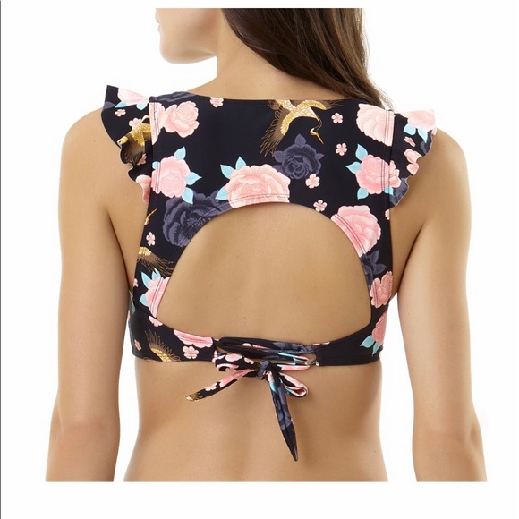 Bikini Top Size Large 12-14 Woman’s Floral Lightly Padded New - Picture 3 of 6